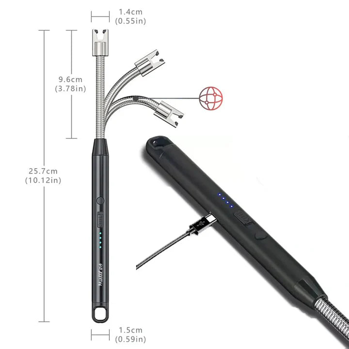 Rechargeable Electric Lighter (USB Arc) in Pakistan | Windproof | Rs. 899 - Luzura