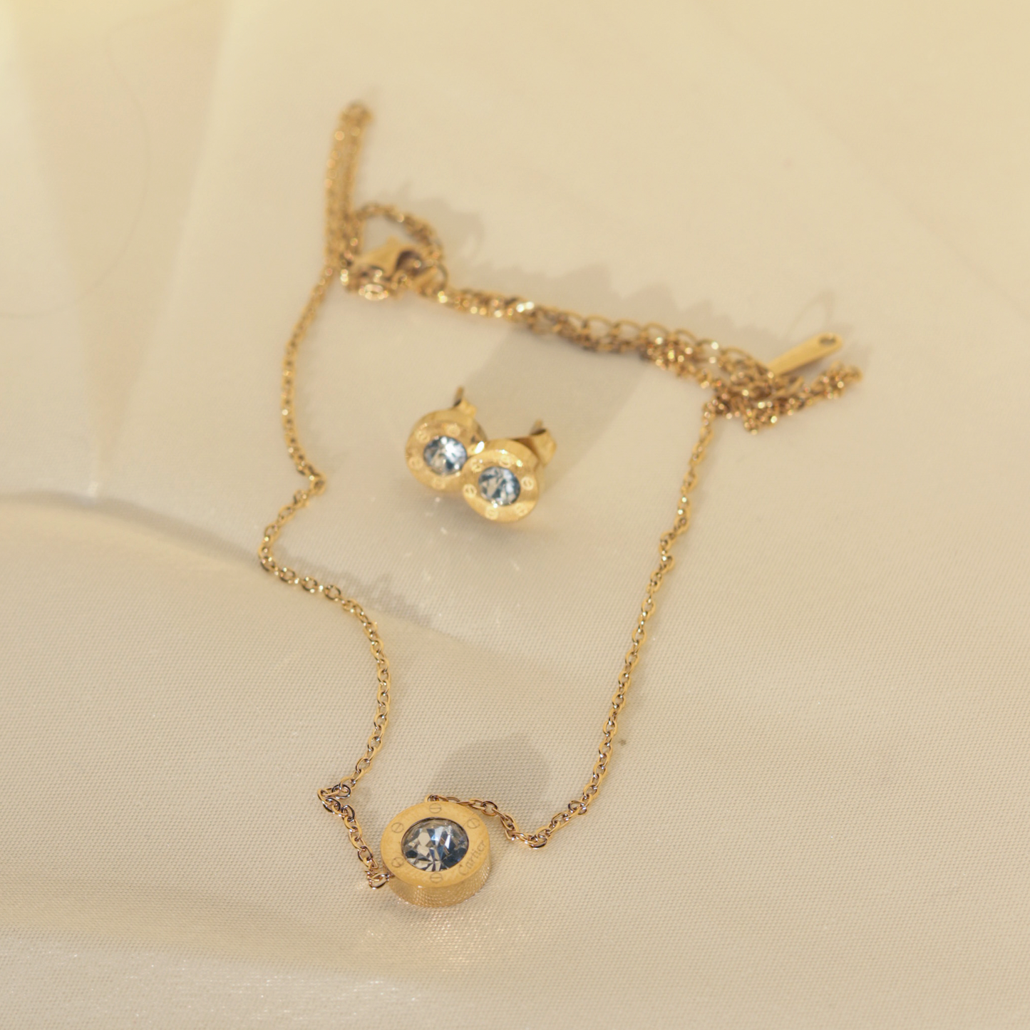 Luvora Gold-Tone Crystal Jewelry Set