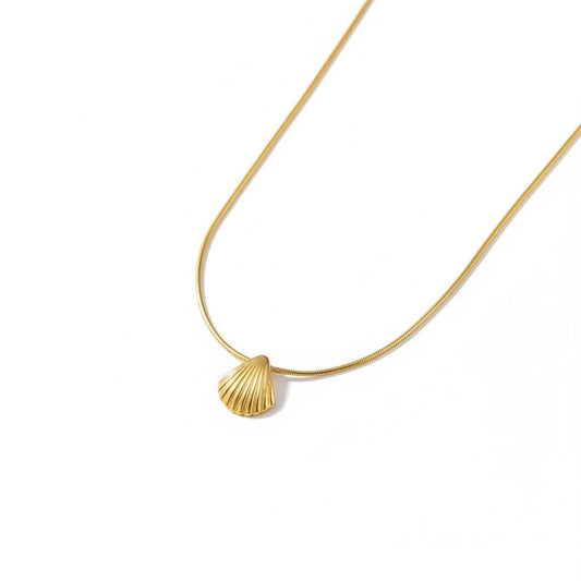 Gold Plated Shell Pendant