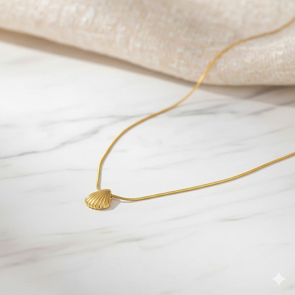 Gold Plated Shell Pendant