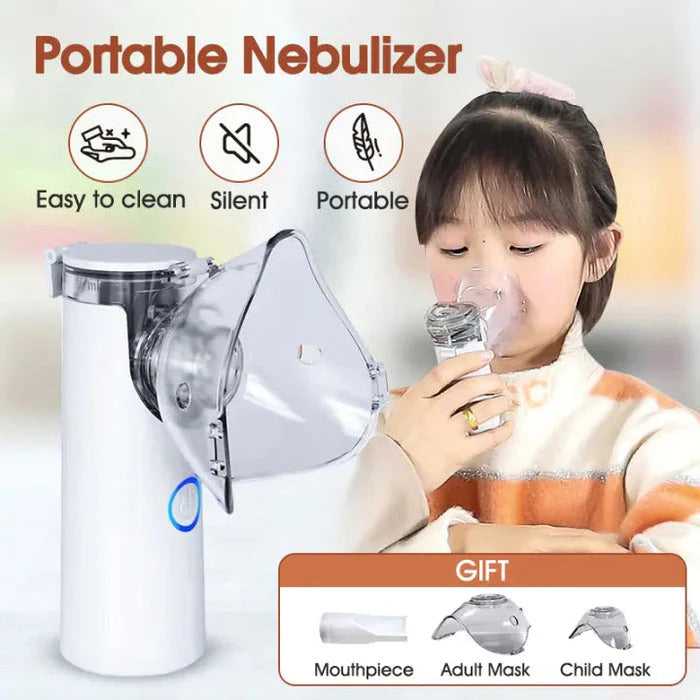 Nebulizer Best Price in Pakistan | USB Rechargeable, Silent Inhaler for Kids & Adults - Luzura