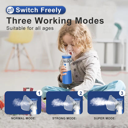 Nebulizer Best Price in Pakistan | USB Rechargeable, Silent Inhaler for Kids & Adults - Luzura