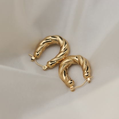 Twist Hoop Earrings
