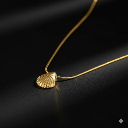 Gold Plated Shell Pendant