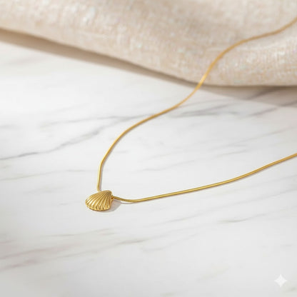 Gold Plated Shell Pendant