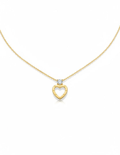 Gilded Heart Shape Necklace